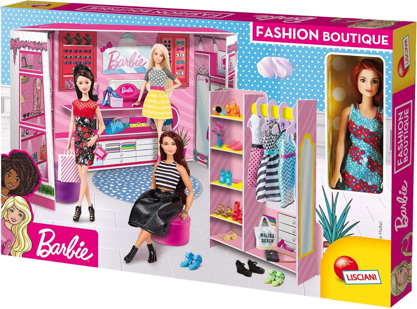 Lisciani 76918 Barbie Fashion Boutique Maisons de poupées Naty Shop