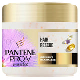 Masque capillaire intensif Pantene Pro-V Silky & Glowing Hair Rescue avec biotine et kératine Reconstruct 300 ml. Aide à réparer les cheveux secs, abîmés ou méchés. Naty Shop Hair Mask Titre par défaut