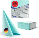 50 Serviettes Aroba Airlaid Aspect Textile 19 COULEURS 40X40 Cm 1/4 Pli Serviettes de Mariage Aspect Textile de Haute Qualité pour Anniversaires Hôtel Restauration Vacances Noël Mariage Rose