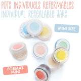Scrapcooking - Lot de 9 colorants alimentaires pastel - Bleu, Jaune, Corail, Rose, Turquoise, Vert Anis, Blanc, Vert Aqua, Rose Poudré - Poudre colorante comestible pour gâteaux, muffins, macarons - 4272