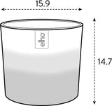 Pot rond elho Color Gradient 16cm - pour l'intérieur - 100% plastique recyclé - Ø 15,9 x H 14,7 - Vert/Vert bambou