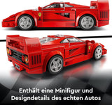 LEGO Speed Champions Ferrari F40 Super voiture de sport, ensemble de jeu avec voiture jouet à construire et pilote de figurine, ensemble de construction de collection pour enfants, cadeau pour garçons et filles 76934 Ensembles de construction Besuche den LEGO-Store