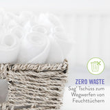 Bambino Mio Lingettes réutilisables pour bébé – Basique – Respectueuses de l'environnement, sans produits chimiques, double face, lavables, paquet de 10, nuage – L'emballage peut varier