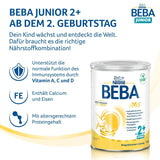 Boisson lactée BEBA Junior 2+ à partir de 2 ans, Avec HMO, Teneur en protéines adaptée à l'âge, Lactose uniquement, Sans huile de palme, Sans huile de poisson, Aliments pour tout-petits, Lait en poudre pour bébé, Lot de 6 (6 x 800 g)