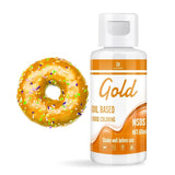 Farines à mélanger pour chocolat - 60 ml de couleurs à base d'huile pour fondants, décorations de gâteaux, dos - Colorants alimentaires flottants pour beurre de cacao, crème au beurre, gâteaux (noir) Naty Shop Gold