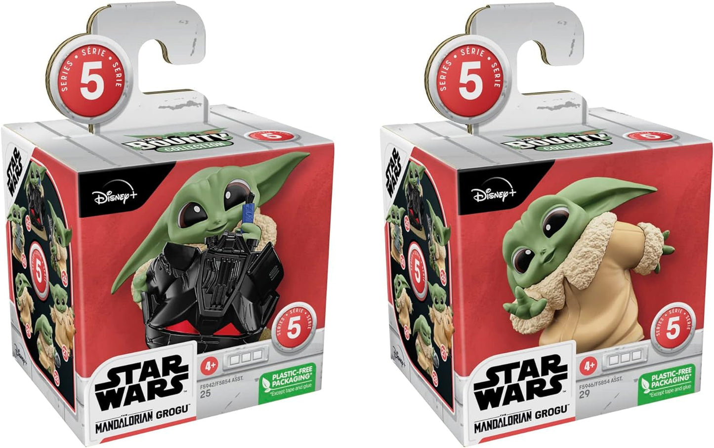 Star Wars Hasbro the Bounty Collection Série 5, Pack de 2 figurines Grogu, Jeu de casque, Jeu de coucou, Jouet à partir de 4 ans, 5,5 cm, Multi, F5941 Figurines d'action Naty Shop