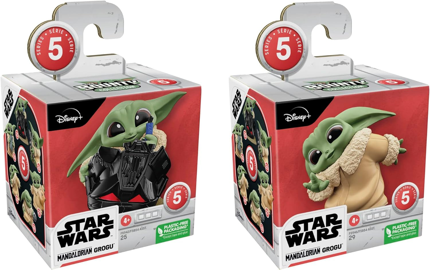 Star Wars Hasbro the Bounty Collection Série 5, Pack de 2 figurines Grogu, Jeu de casque, Jeu de coucou, Jouet à partir de 4 ans, 5,5 cm, Multi, F5941 Figurines d'action Naty Shop