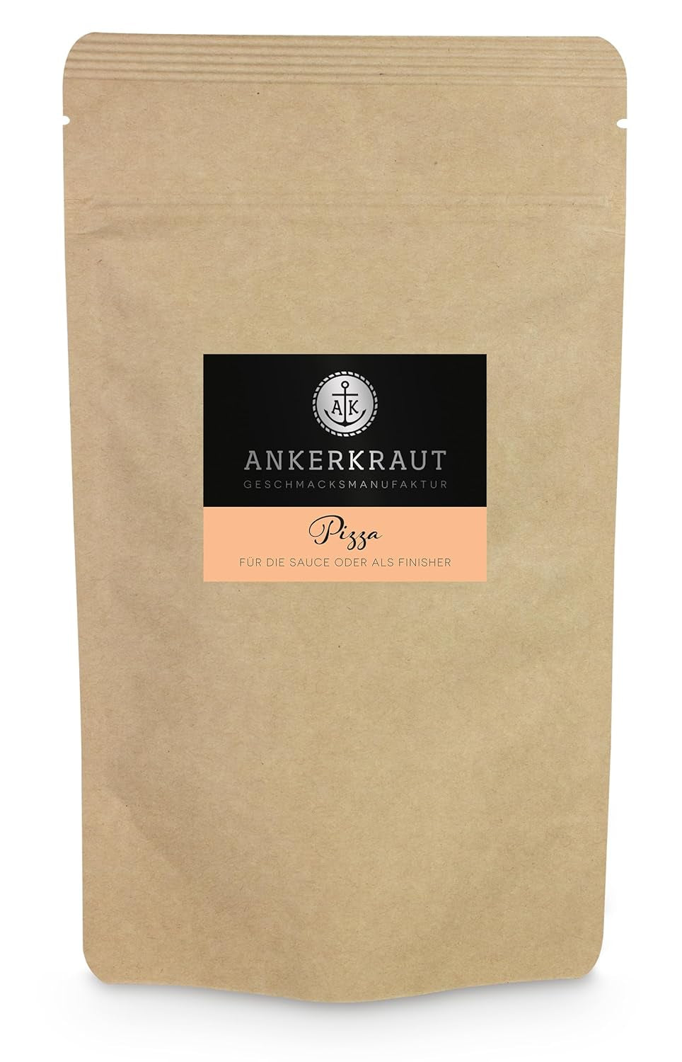 Ankerkraut Pizza, pour un goût italien original, comme celui du Steinofen, également pour les pâtes, la tomate-mozzarella et bien d'autres plats, 45 g dans un verre en liège