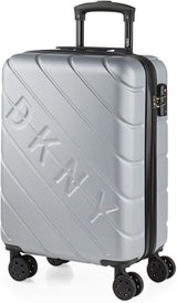 DKNY - Grande Valise 4 Roues Grande Valise Légère - Grande Valise de Voyage à Roulettes. Grande Valise de Voyage Avion Valise à Coque Rigide avec Fermeture Certifiée - Grande Valise à Roulette Argent Naty Shop Bagages & Équipement de Voyage Argent S
