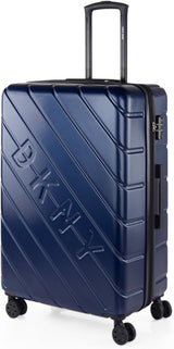 DKNY - Grande Valise 4 Roues Grande Valise Légère - Grande Valise de Voyage à Roulettes. Grande Valise de Voyage Avion Valise à Coque Rigide avec Fermeture Certifiée - Grande Valise à Chariot Argenté Naty Shop Bagages et Équipement de Voyage Bleu Marine L