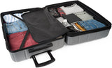 DKNY - Grande Valise 4 Roues Grande Valise Légère - Grande Valise de Voyage à Roulettes. Grande valise de voyage avion Valise à coque rigide avec fermeture certifiée - Grande valise à roulettes Argent Bagages et équipements de voyage Naty Shop