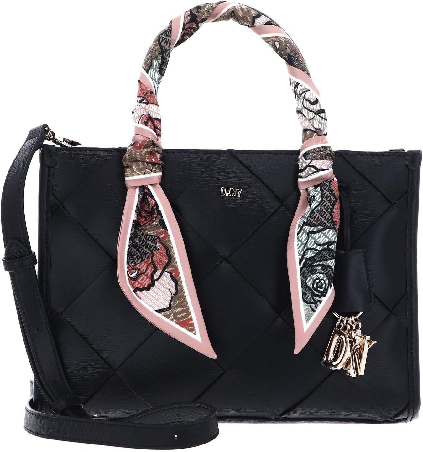 DKNY Sac de tous les jours pour femmes Sacs pour femmes Naty Shop Noir / Or