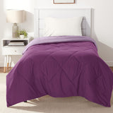 Amazon Basics housse de couette en microfibre, utilisable des deux côtés, 220 X 240 Cm, gris/noir Couettes et couettes Naty Shop Prune/violet clair 160X229 Cm