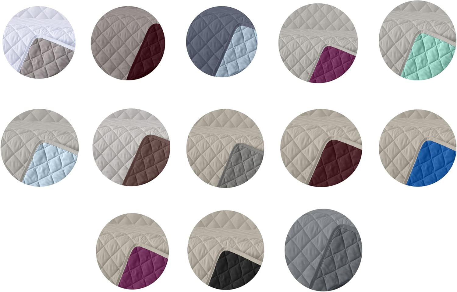 AVA | Courtepointe boutique réversible | Pour toutes les saisons | Couleur – Beige/Taupe | Pour lit 140/150/160 cm. lit. (250 X 270 Cm. Ancho X Alto) | Couette matelassée Couettes et couettes Naty Shop