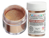 Colorant alimentaire comestible Sugarflair Bronze Splendor – Poudre brillante comestible pour gâteaux, muffins, chocolat, pâtisseries, desserts, glaces, boissons, cocktails et plus encore – 4 g