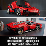 LEGO Technic Ferrari Daytona SP3 Kit de modèle à l'échelle 1:8, super voiture de sport rouge, modèle de voiture étendu, objet de collection, Ultimate Car Concept 42143 Jeux de construction Besuche an LEGO-Store
