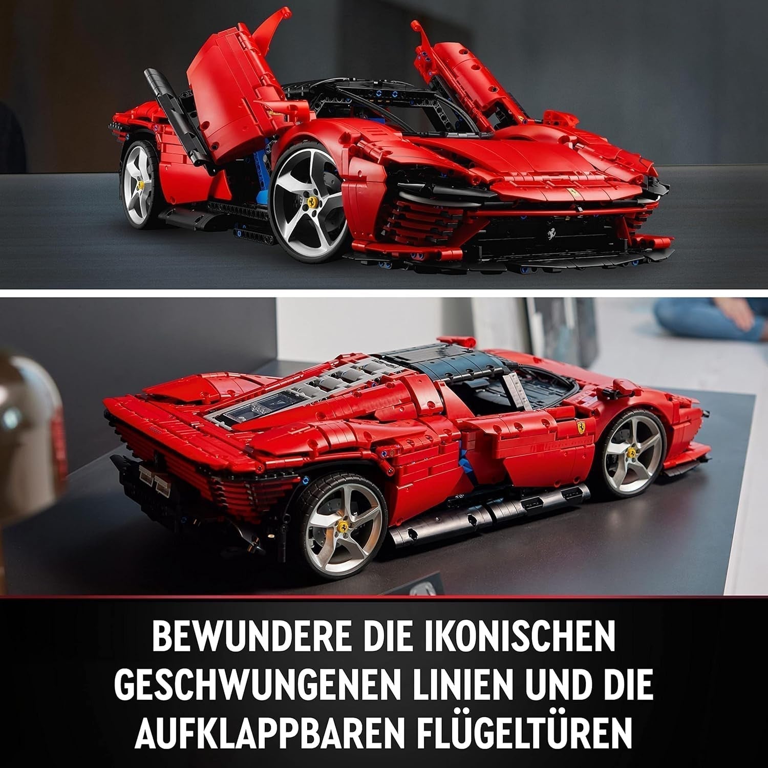 LEGO Technic Ferrari Daytona SP3 Kit de modèle à l'échelle 1:8, super voiture de sport rouge, modèle de voiture étendu, objet de collection, Ultimate Car Concept 42143 Jeux de construction Besuche an LEGO-Store