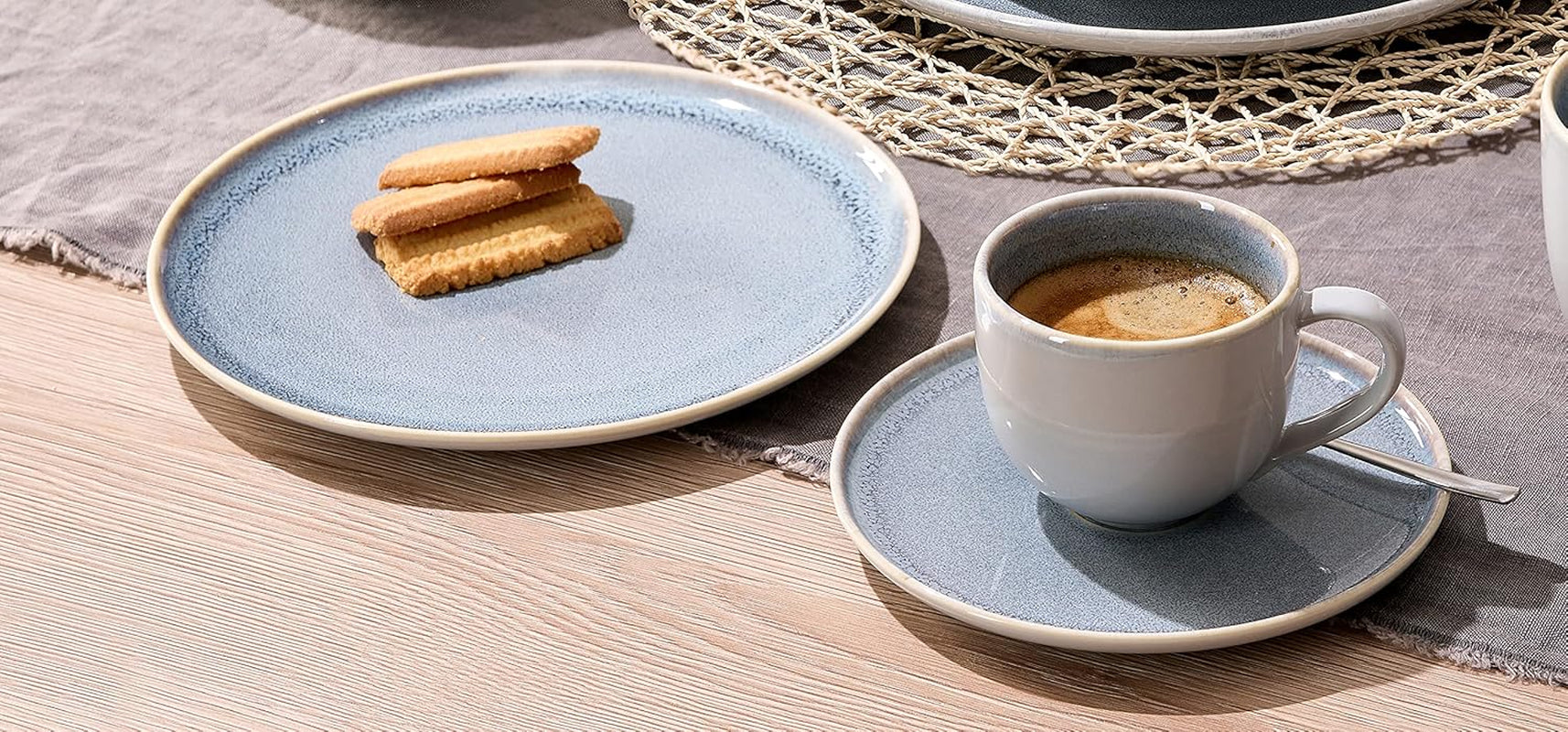 Ritzenhoff & Breker Skagen Stone service à café, 12 pièces, gris-bleu