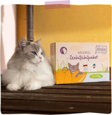 MjAMjAM - Nourriture humide de qualité supérieure pour chats - Pack bien-être au poulet 12 paquets (12 x 125 g) sans céréales avec viande supplémentaire