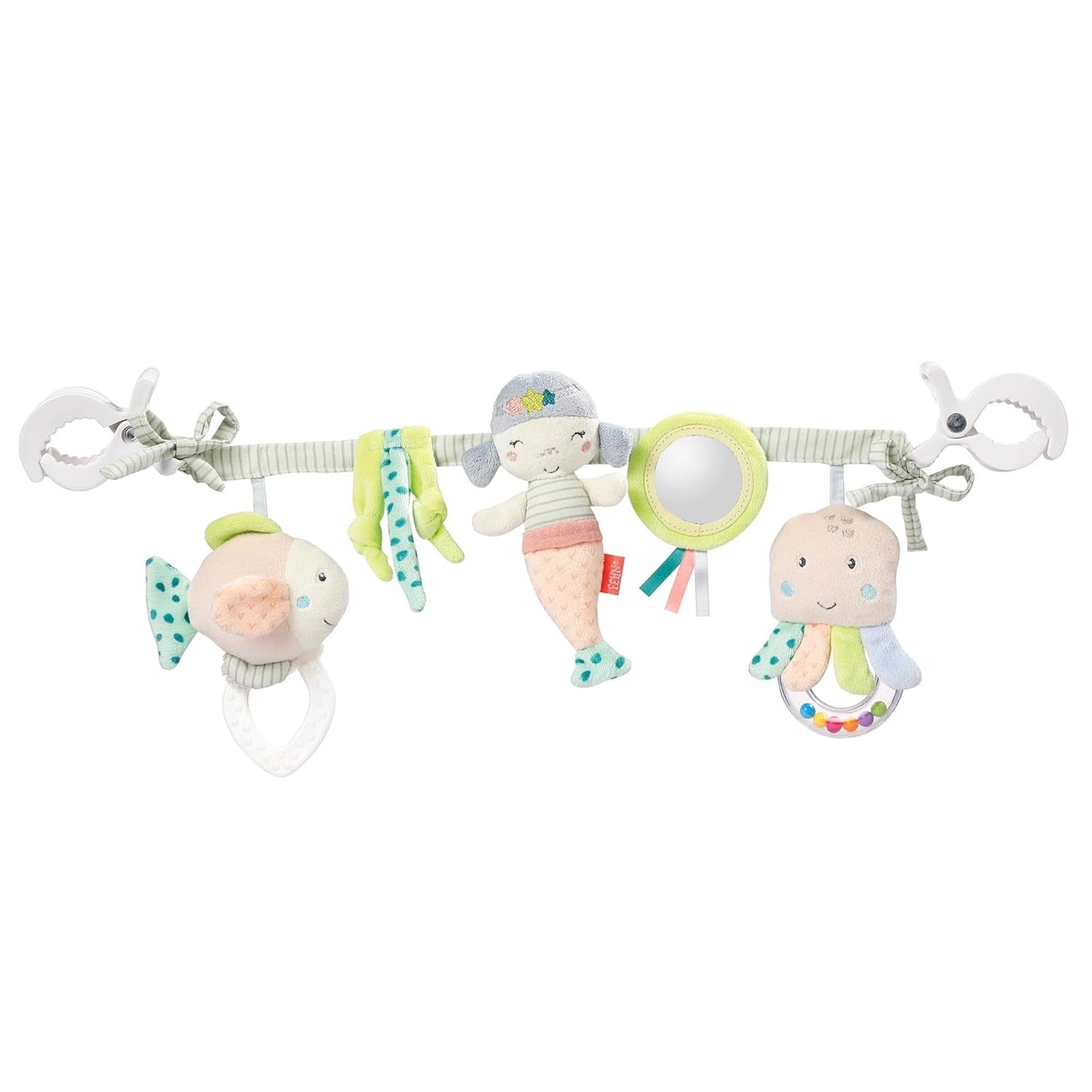 Fehn Chaîne de mobile pour bébé Panda Baby Mobile - chaîne de mobile pour bébé avec de jolies figurines - jouet pour bébé à suspendre flexible - jouet de poussette pour bébés et jeunes enfants à partir de 0 mois Baby Toys Naty Shop Tout-petits