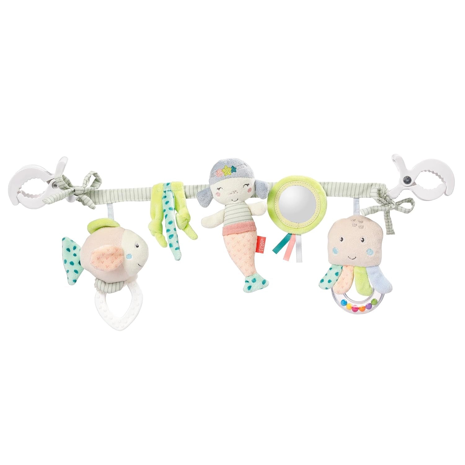 Fehn Chaîne de mobile pour bébé Panda Baby Mobile - chaîne de mobile pour bébé avec de jolies figurines - jouet pour bébé à suspendre flexible - jouet de poussette pour bébés et jeunes enfants à partir de 0 mois Baby Toys Naty Shop Tout-petits