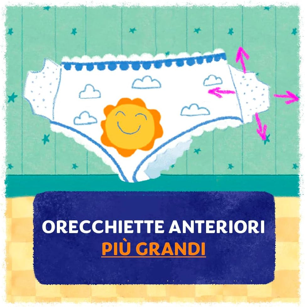 Couches Pampers Sun and Moon, unisexe, junior, taille 5 (11-25 kg), 120 couches