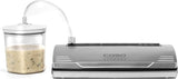Ensemble de récipients sous vide CASO, récipient incassable et lavable au lave-vaisselle, 3 récipients sous vide pour aliments et liquides sensibles à la pression, convient à toutes les machines sous vide CASO avec raccord de tuyau, boîtes de conservation alimentaires empilables Naty Shop