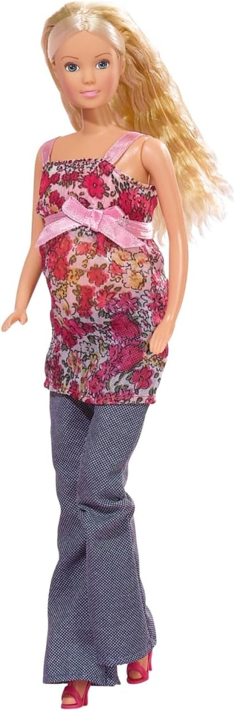 Simba 105734000 - Steffi Love Welcome Baby, poupée enceinte, accessoires, poupée mannequin, 29 cm, pour les enfants à partir de 3 ans