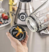 CASO B 1800 Powerblender-Set - Batteur sur socle, 28 000 U/Min, Glasbehälter 1,75 L, Inkl. Trinkflasche Und Zerkleiner, Mixer Testsieger Mit Sehr Gut, Edelstahl Naty Shop
