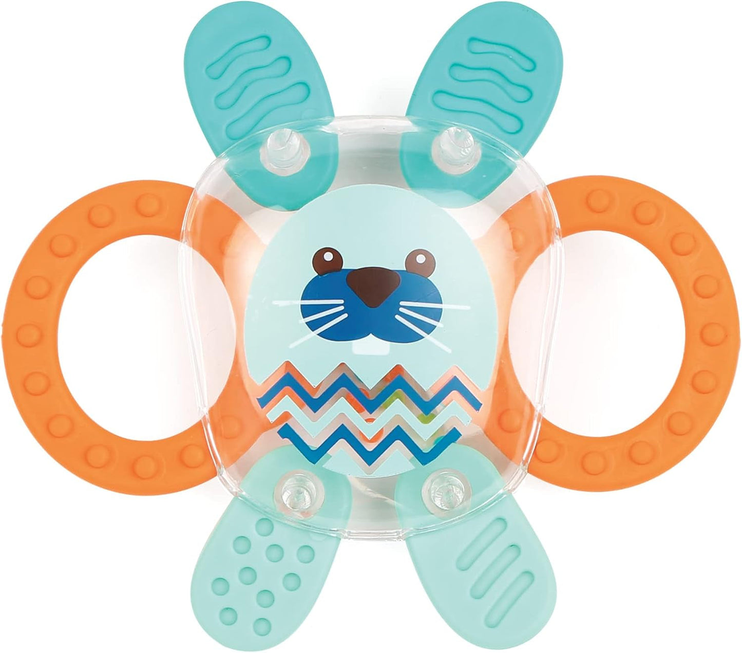 LUDI - Planète Cloche - Jouet pour enfant - A partir de 3 mois - Couleurs vibrantes, textures différentes et forme originale - Favorise la motricité fine et la dextérité Jouets Bébé Naty Shop Lapin