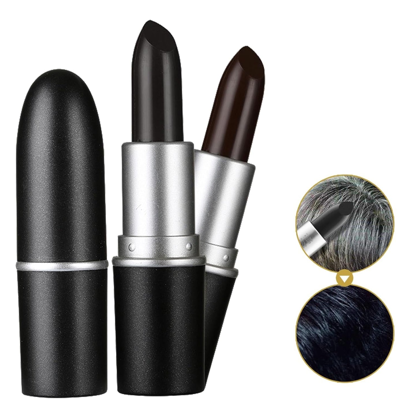 Bâton de couleur de cheveux rouge à lèvres de couleur de cheveux temporaire teinture pour cheveux rouge à lèvres temporaire teinture pour cheveux couleur blanche couverture de cheveux bâton de maquillage bricolage teinture pour cheveux noir brun teinture pour cheveux Naty Shop Titre par défaut