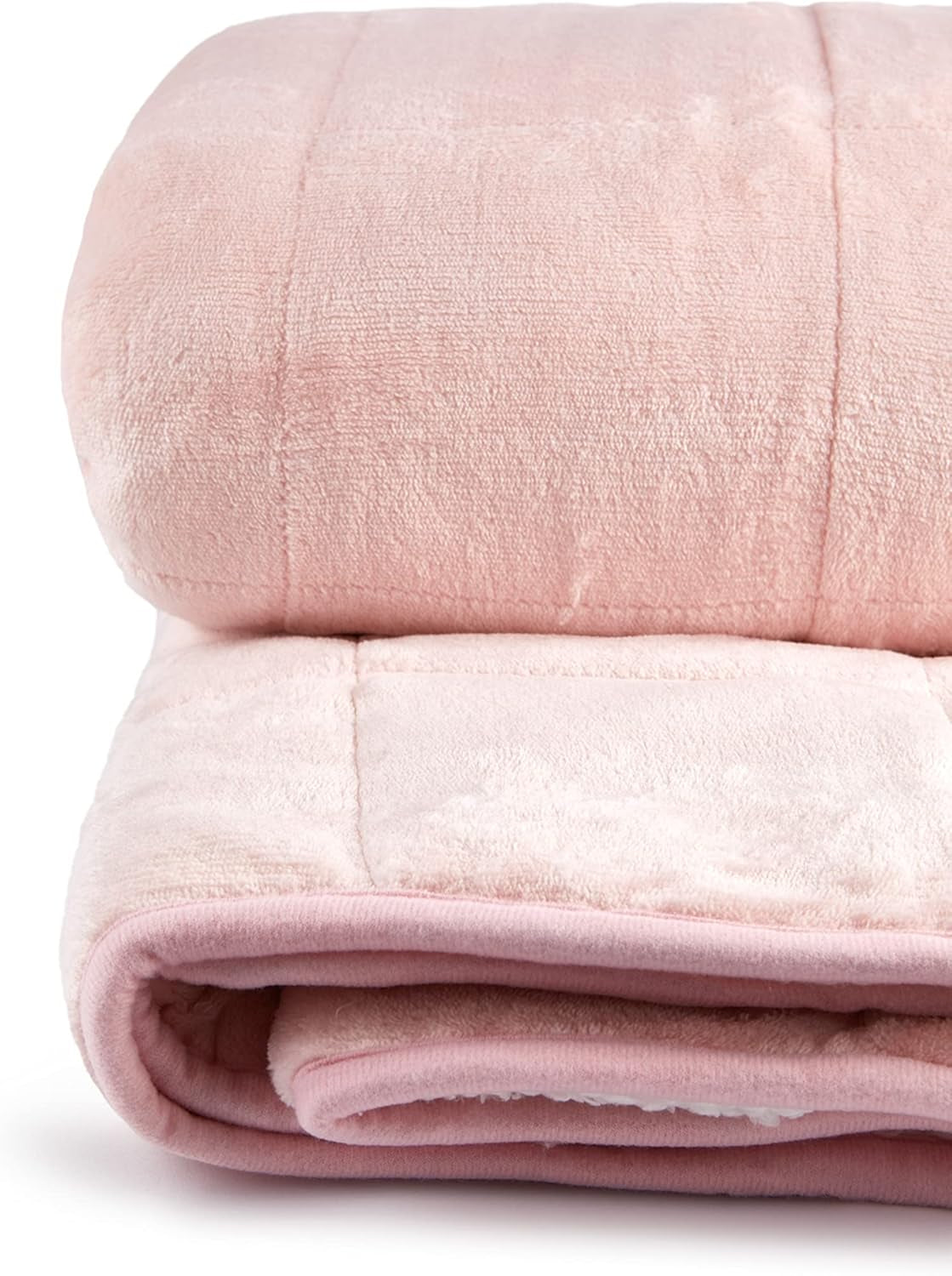 Couverture Sherpa lestée Emma Barclay, 127 x 152 cm, rose poudré Emma Barclay Lits et couvertures