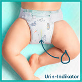 Couches Pampers pour bébé, taille 2 (4-8 kg), Harmony, boîte demi-lune, protection douce de la peau et ingrédients à base de plantes, 240 unités