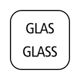 APS 765 Mug universel, mug verseur en verre avec bouchon à vis en acier inoxydable, mug verseur pour miel, café crème ou autres liquides, 8,5 x 12 cm, hauteur 13 cm