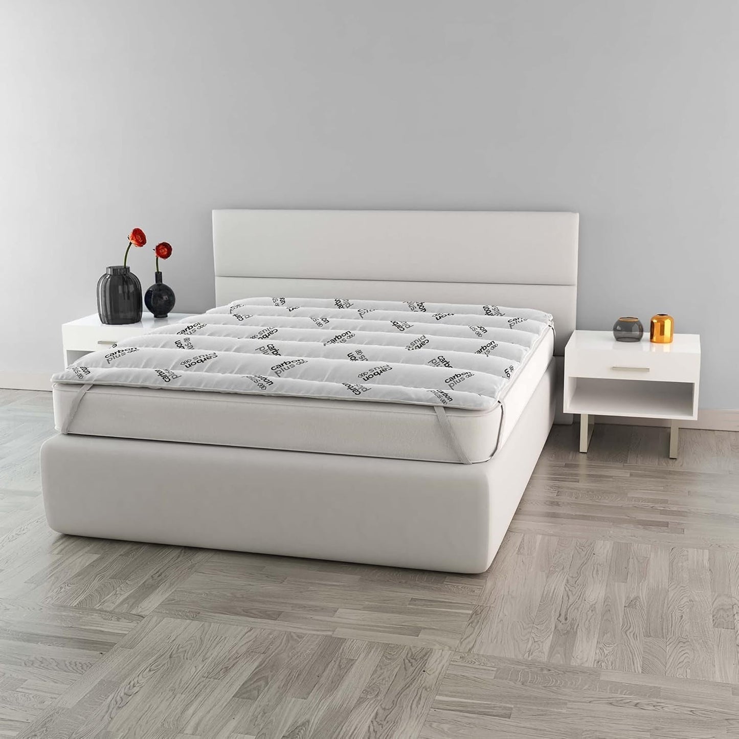 MB Home Italia, Topper, Thermocontrol, Double 160X195 Cm Couettes et couettes Naty Shop Double 160X195 Cm Charbon
