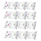 Lingettes pour bébé avec talc pour peaux sensibles, sans alcool, respectueuses de la peau, pH 5,5, légèrement parfumées, 1200 unités (paquet de 12)