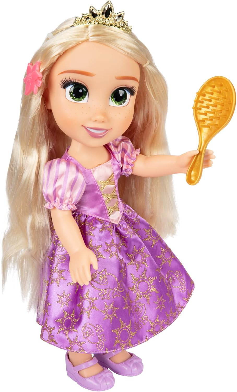 Poupée chantante Disney Princess Raiponce de 35 cm, chante « I See The Light », comprend des accessoires pour plus de plaisir, parfaite pour les filles de 3 ans et plus, violet