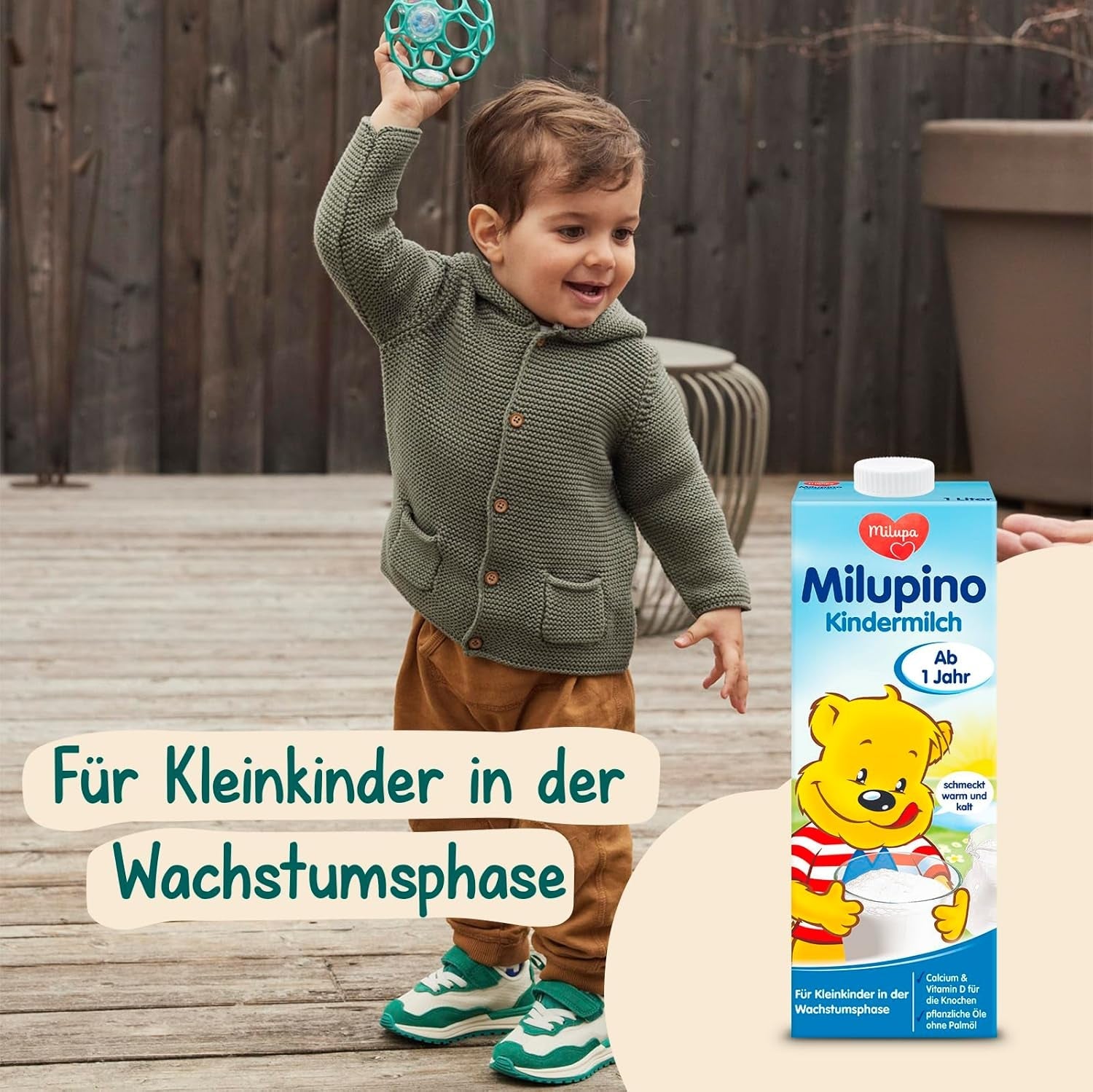 Milupa Milupino Lait de croissance prêt à boire (6x1L), dès 1 an, pour les jeunes enfants en phase de croissance