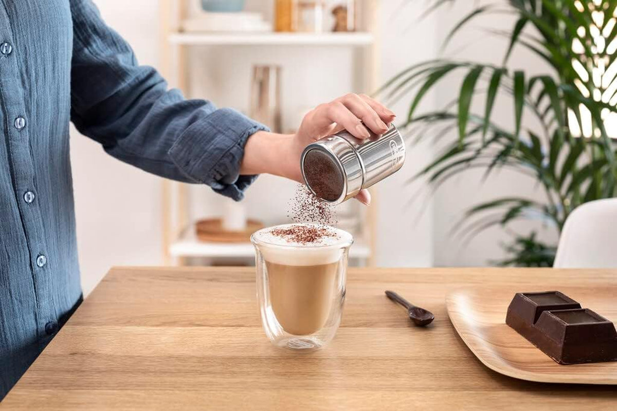 De'Longhi DLSC061 Shaker à cacao en acier inoxydable, 175 ml, argent