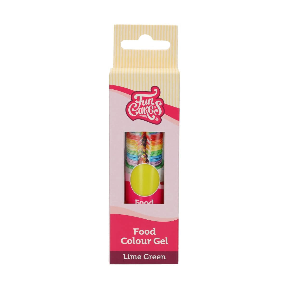 Colorant alimentaire Gel Vert Citron Funcakes : Colorant alimentaire très concentré pour pâte, crème, fondant et pâte d'amande. Dosage facile. Une seule goutte pour créer des couleurs vibrantes. Halal. 30g.
