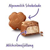 Milka Little Thank You Chocolates 12 x 44 g, chocolats à la crème de lait fine enrobés de chocolat au lait alpin (paquet de 5)