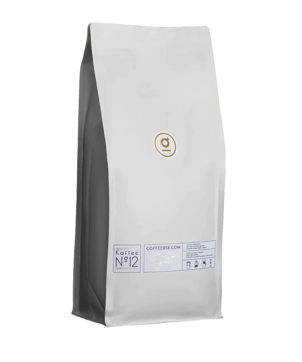Grains de café éthiopiens (#12) – Le meilleur Arabica d'origine unique de Coffee858 (1000 g) – Café complexe aux saveurs délicates de baies