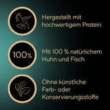 SHEBA Filets Adult Katzenfutter en Sauce au Poulet, Hochseefisch et Garnelen 16 x 60g Coquille