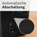 Bosch MyMoment TKA2M113 Machine à expresso à filtre, carafe en verre 1,25 L, 10-15 tasses, fonction maintien au chaud 40 minutes, système anti-goutte, porte-filtre rotatif, réservoir d'eau amovible, 1200 W, noir mat