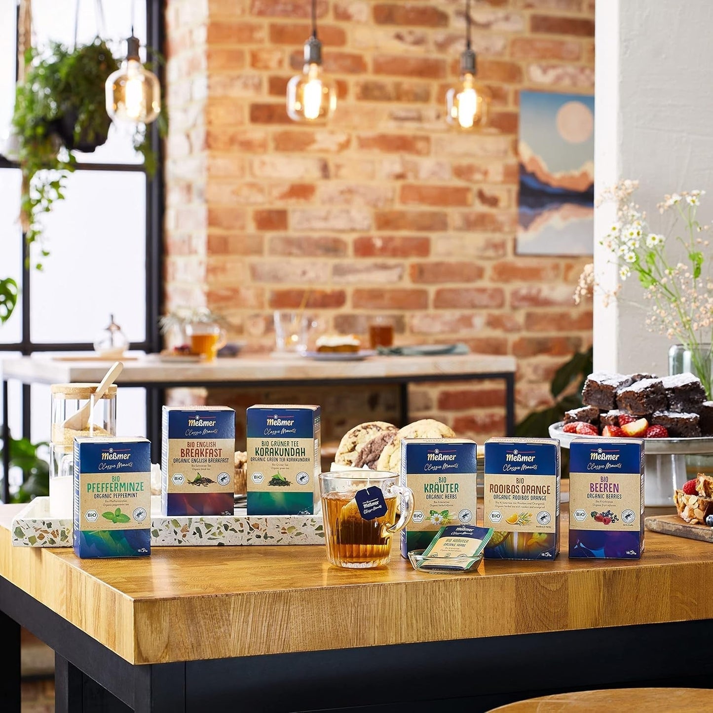 Meßmer Classic Moments Bio Earl Grey | 100% biologique | Thé noir 18 sachets de thé