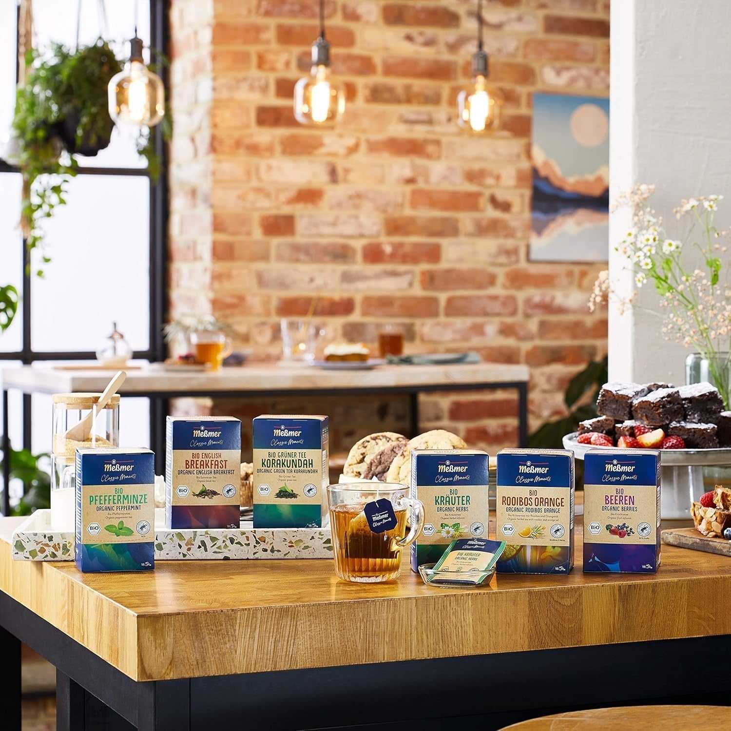 Meßmer Classic Moments Bio Earl Grey | 100% biologique | Thé noir 18 sachets de thé