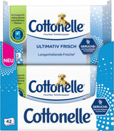 Lingettes humides, Ultimate Fresh, 12 X 42 lingettes, technologie Deodycylx, respectueuses de la peau, sans alcool ni colorant, sensibles, biodégradables