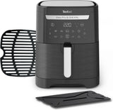 Tefal Easy Fry Max EY2458, 5 litres, Friteuse à air chaud, 10 programmes de cuisson automatiques, écran tactile numérique Électroménagers Naty Shop Noir Simple - Sans fenêtre 6,5L