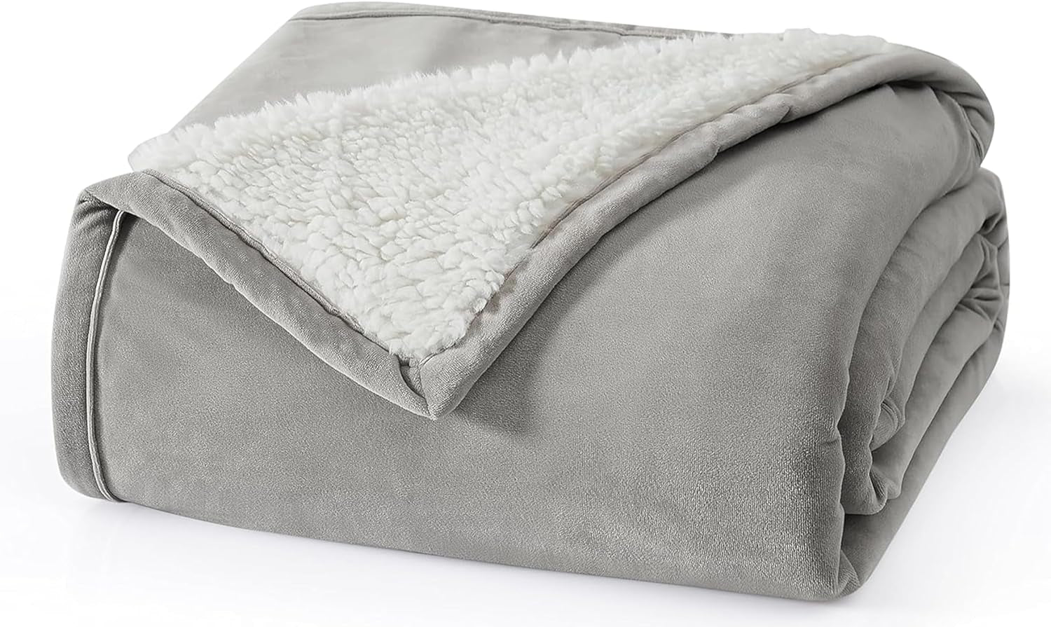 UGG 01465 Bliss Sherpa Couverture entièrement réversible pour canapé ou lit Lavable en machine Facile d'entretien Couverture de luxe surdimensionnée en peluche douce 178 x 127 cm Seal Naty Shop Couettes et couettes