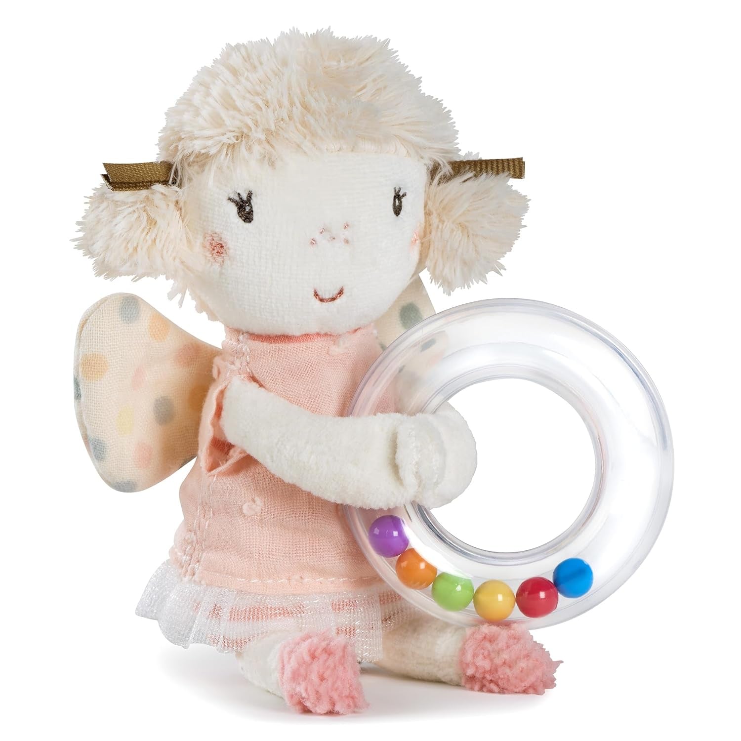 Fehn jouet pieuvre cloche - hochet, couinement, jouet de motricité - jouet en peluche pour bébés avec tissu doux - jouet pour bébés et tout-petits à partir de 0 mois Baby Toys Naty Shop Fairy